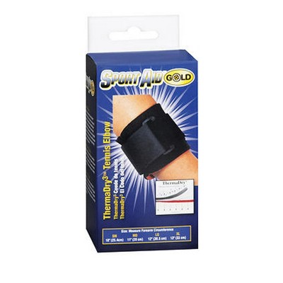 Sport Aid Gold Therma Dry Tennis Elbow Support XL Black