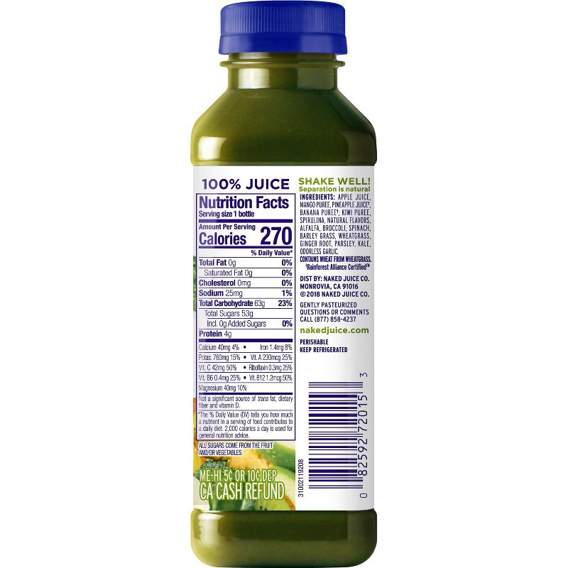 Naked Green Machine Juice Smoothie - 15.2 fl oz, 3 of 8