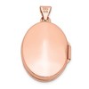Black Bow Jewelry 14k Rose Gold 21mm Polished Oval Locket - 3 of 4