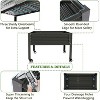 Cesicia 48x24x35in White Raised Garden Bed - 4 of 4