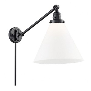 Cone - 1 Light Swing Arm Wall Sconce In Industrial Style-16 Inches Tall and 12 Inches Wide - 1 of 1