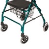 Graham Field Lumex Walkabout Lite Rollator with Seat and Wheels w/ Ergonomic Hand Grips & adjustable Handle Height for Everyday Use - 4 of 4