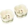 Portmeirion Botanic Garden 3.5" Scallop Ramekin (Set of 2) - Daisy Motif, Fine Porcelain Mini Bowls, Dishwasher, Microwave, Freezer, Oven Saf - 4 of 4
