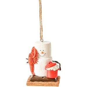 Ganz S'mores Resin Holiday Ornament, Lobster Snowman - 1 of 1