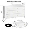 Rattan 3 Dresser for Bedroom, 29" Tall Dresser, Boho Tall Drawer Dresser with Storage, Wooden Closet Dressers Chest of Drawers, Natural - 2 of 4