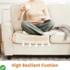 83" Modern Chenille Sofa - 3-Seater Deep Seat Couch with Removable Cushions - 3 of 4