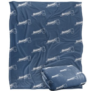 Brandeis University Logo Pattern Silky 50x60 Blanket, 1 Sided - 1 of 4