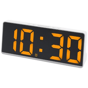 REGALWOVEN Digital Corded Electric Plastic Adjustable Brightness Alarm Clock 6.1"L x 0.9"W x 2.5"H 1 Pc - 1 of 4