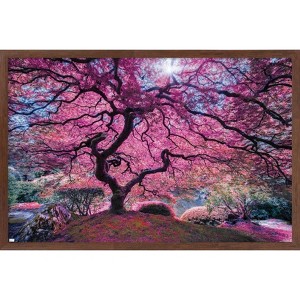 Trends International Pink Tree 2 by Moises Levy Framed Wall Poster Prints - 1 of 4