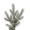 Vickerman Flocked Slim Kiana Artificial Christmas Tree, 3mm LED Color Changing Lights - 2 of 3