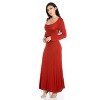 24seven Comfort Apparel Womens Long Sleeve Maxi Dress - 2 of 4