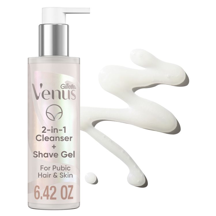 Venus for Pubic Hair and Skin Women's 2-in-1 Cleanser + Shave Gel - Unscented - 6.42oz, 2 of 8