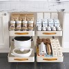 Pull Out Cabinet Organizers, Pull Out Drawers for Cabinets with Adhesive Film, Slide Out Under Sink Storage Cabinet for Kitchen - 3 of 4