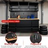 72-inch Rolling Tool Chest Cabinet Garage Workbench with 15 Storage Drawers and Wheels, 3 Upper Cabinet, Pegboard, Steel Large Tool Box - 4 of 4