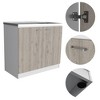 Depot E-Shop Freestanding Sink, Double Door Cabinet, Two Shelves - 4 of 4