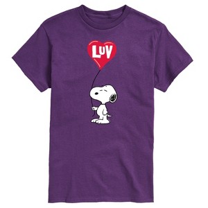 Men's - Peanuts - Snoopy Luv Short Sleeve Graphic T-Shirt - 1 of 4