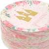 Blue Panda 80Pcs Pink Princess Castle Design Disposable Paper Plates 7" for Birthday Party Supplies - 3 of 4