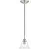 Livex Lighting Moreland 1 - Light Pendant in  Brushed Nickel - 4 of 4
