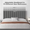 Jojoka Velvet Upholstered Platform Bed Frame with Adjustable Headboard, Heavy-Duty Wood Slats Support, No Box Spring Needed, Noise-Free - 3 of 4