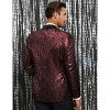 WhizMax Men's Fashion Suit Jacket Blazer One Button Luxury Weddings Party Dinner Prom Tuxedo - 4 of 4