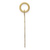 Black Bow Jewelry 14k Yellow Gold Etched Happy Birthday Charm or Pendant, 20mm - 2 of 4