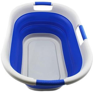 SAMMART 40L (10.5 gallon) Collapsible Plastic Laundry Basket - 1 of 4