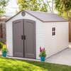 Lifetime 8 ft. x 15 ft. Outdoor Storage Shed, Desert Sand (60075) - 2 of 4
