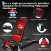 Floor Jack(8000lbs),Heavy Duty Hydraulic Jack for Car with Dual Piston Pump,3.94"-20.98" Lift Range,Home and Workshop Car Maintenance - 4 of 4