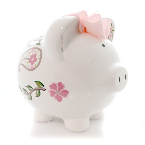 Child To Cherish 7.75 In I Love Paisley Piggy Bank Save Coins ...