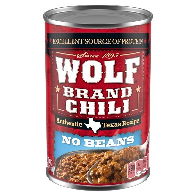 Wolf Brand No Beans Chilli - 24oz
