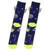 Disney Toy Story Green Alien Googly Eye Felt Applique Adult Costume Crew Socks - 3 of 4