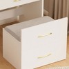NicBex Vanity Desk with Mirror Dressing Table with Plip Top Mirror, Drawers and Multilayer Storage Shelves, Small Vanity with Cushioned Stool - 3 of 4