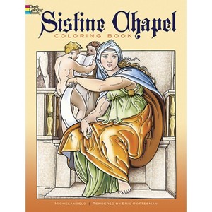Sistine Chapel Coloring Book - (Dover Art Masterpieces to Color) by  Michelangelo (Paperback) - 1 of 1