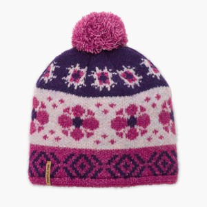 Turtle Fur Camilla Beanie - Women's Recycled Lined Winter Pom, Fuchsia - 1 of 1