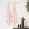 Unique Bargains Cotton Absorbent Quick Dry Lightweight Large Bath Towels 2 Packs - 4 of 4