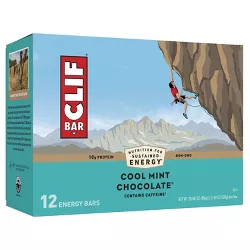 CLIF Bar Cool Mint Chocolate Energy Bars - 12ct