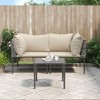 vidaXL Garden Lounge Set Grey, Beige - 2 of 4