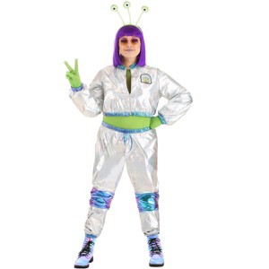 HalloweenCostumes.com Women's Cosmonaut Alien Plus Size Costume - 1 of 4