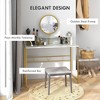 PAGED Vanity Desk Rustic Makeup Table with Mirror, 4 Storage Drawers for Living Room, Bedroom - 2 of 4