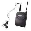 Gemini® UHF-01HL-F2 UHF Single-Channel Wireless Microphone System with Headset and Lavalier Microphones in Black - 3 of 4