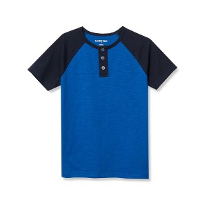 Lands' End Kids Short Sleeve Henley T-Shirt - 1 of 2