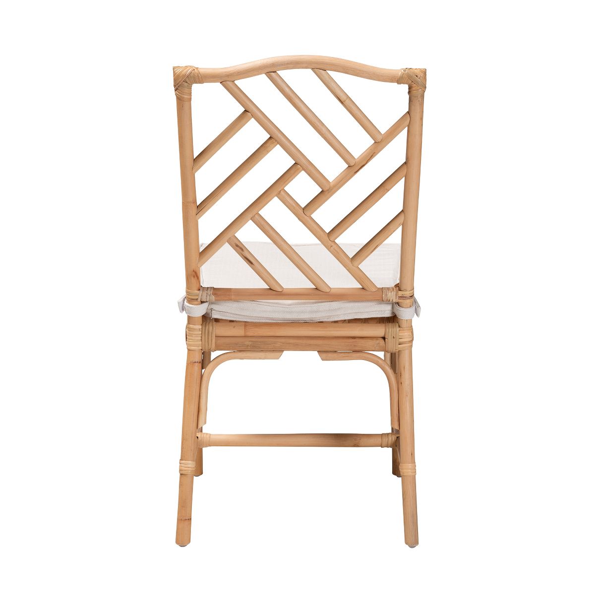 bali & pari Rio Modern Bohemian Natural Brown Rattan Dining Chair - thumbnail 5
