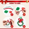 Joyfy Christmas Decorations Indoor, DIY Beaded Ornament Craft, Make 40+ Hanging Ornaments (Snowman, Tree, Candy Canes, Wreaths), Xmas Party Gift - 3 of 4
