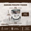 Rugged Ranch Products RuggEgg Ranch 15 Pound Capacity Versatile and Space Saving Hanging Galvanized Poultry Feeder with 3 Position Height Adjustment - 2 of 4