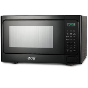 Commercial Chef 1.3 Cu. Ft. Countertop Microwave Oven, Touch Controls with Digital Display, 1000W, 12.4 Turntable, Push Button Door - 1 of 4