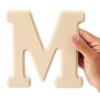 Bright Creations 26 Pieces Wooden Alphabet Letters for Crafts, 6-Inch ABCs for Painting, DIY Projects, Home Decor (0.1 Thick)