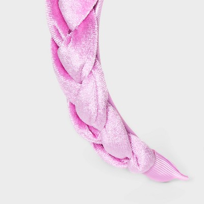 Girls&#39; Velvet Braided Headband - art class&#8482; Pink_2