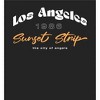 Los Angeles City of Angels Sunset Strip Men's Sleep Pajama Pants - 2 of 2