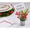 Saro Lifestyle Holiday Berry Name Card Holder (Set of 4), 6", Multicolored - 3 of 3