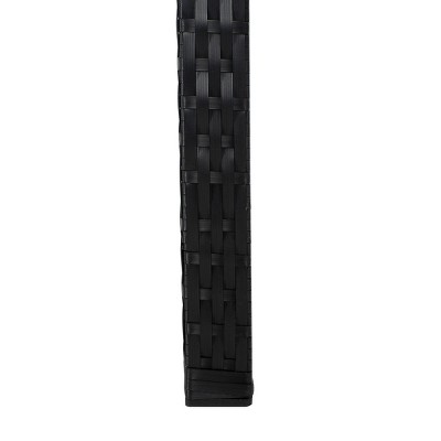 Reslor Black Wicker 4-Piece Outdoor Living Set with White Cushions